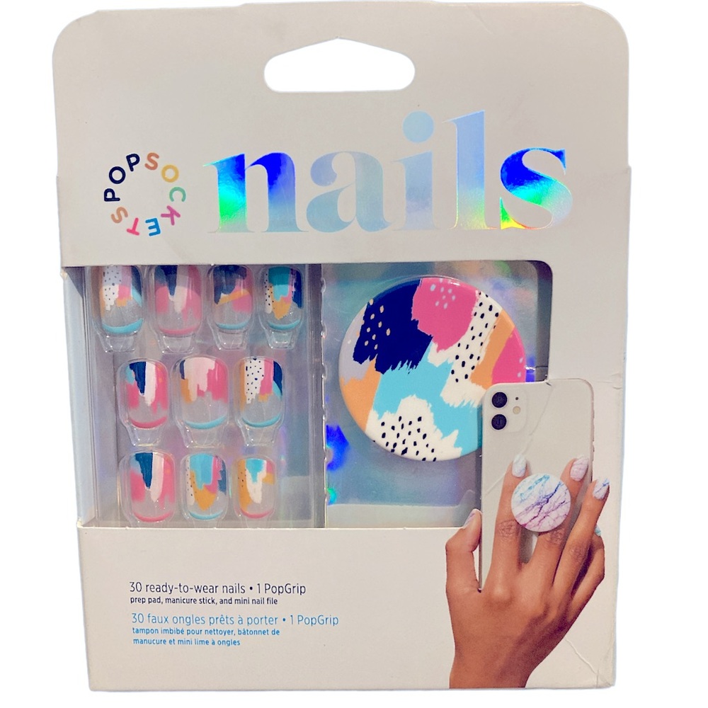 PopSocket Grip and Nails Set - Painterly Pastels